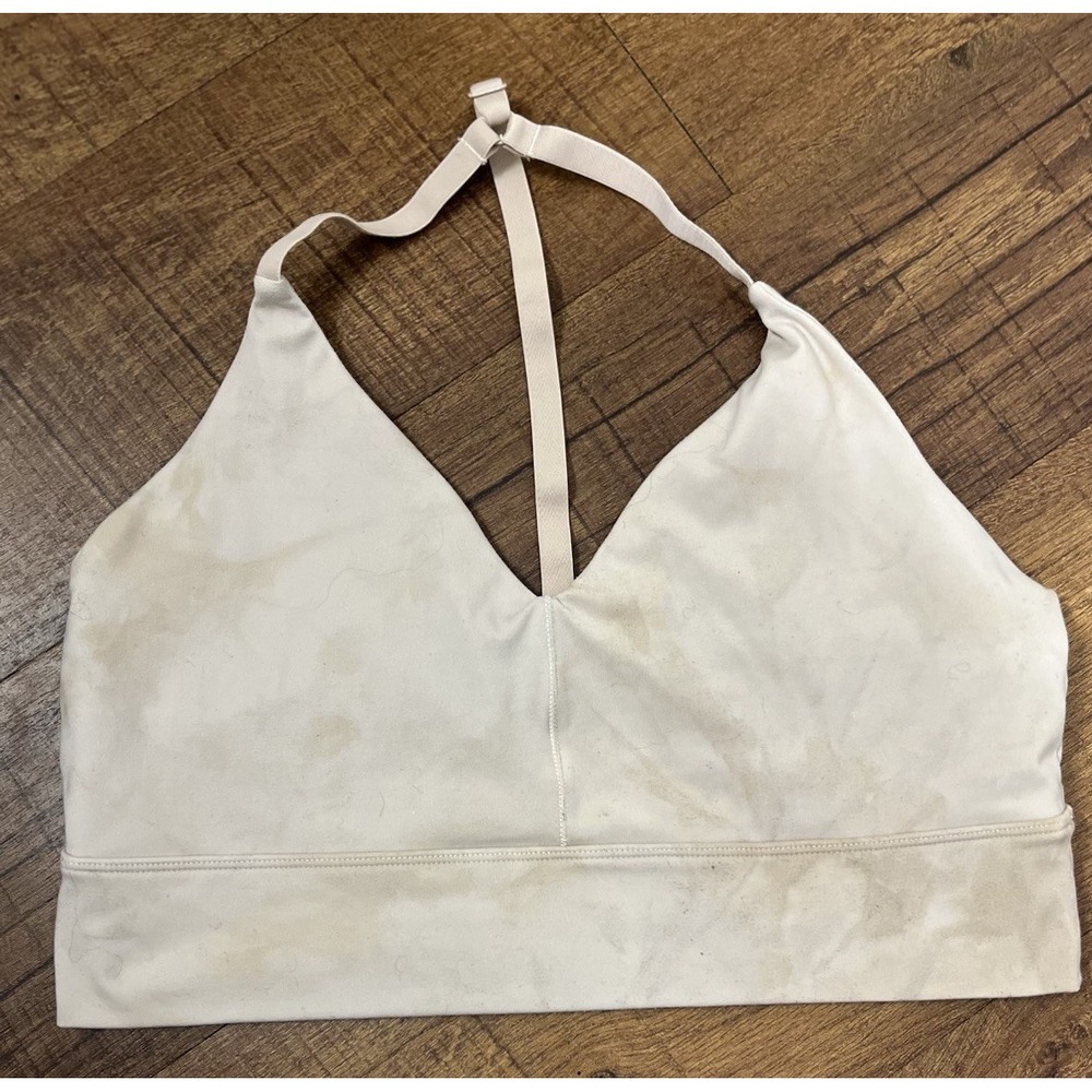 ALPHALETE Alphalux Wonder Sports Bra Tan Women's SIZE Large